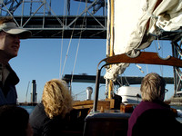 Sailing under the Oakland Bay Bridge