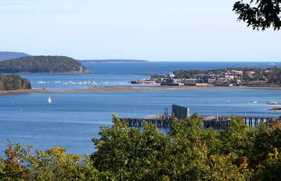 Another view of Bar Harbor, with the tide out.