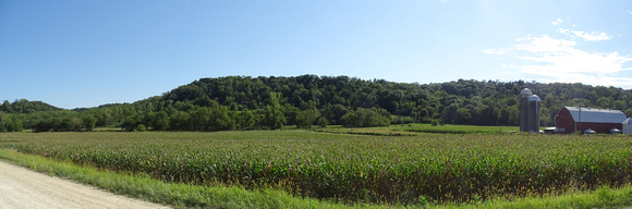 Former town site of Brainard Iowa - now all corn fields