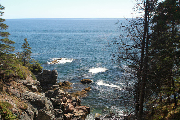 The rocky coast of Maine, along Acadia National Park