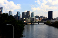 Downtown Philadelphia from the Schuylkill River Bridge