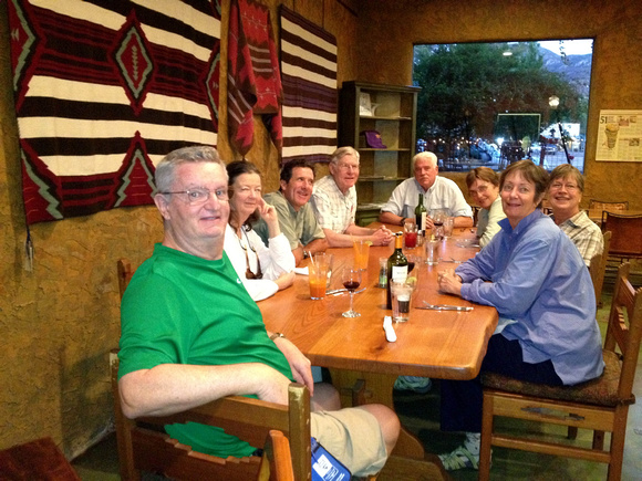 The Whole Group in Velvet Elvis Restaurant, Patagonia AZ