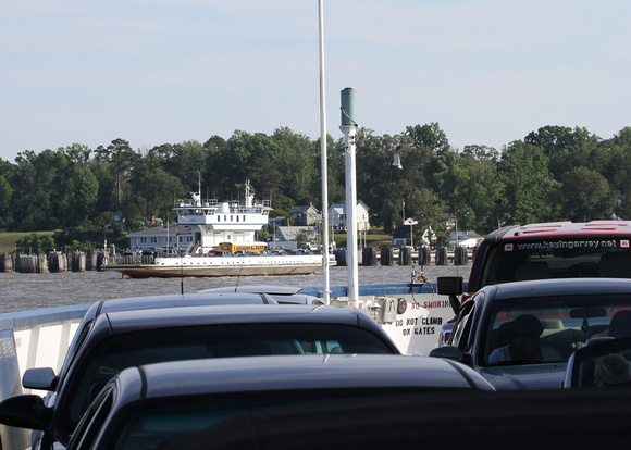 Car Ferry crossing James River