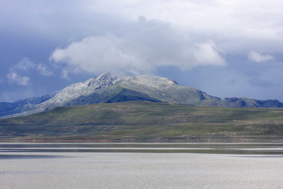 Antelope Island from the causeway onto the island